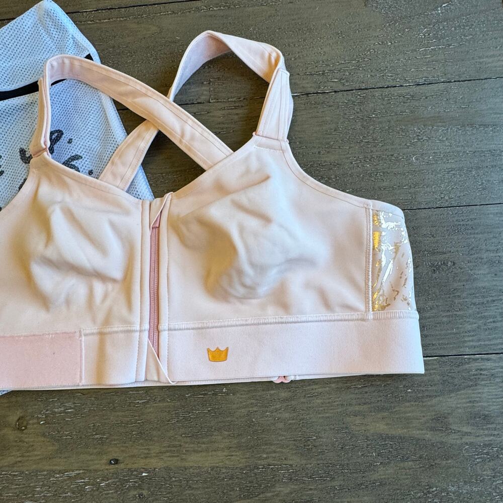 SHEFIT Flex Sports Bra Size Luxe Blush Walking Tennis Cycle Weights Compression - Picture 3 of 9